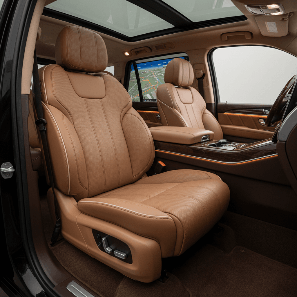 Executive SUV leather interior