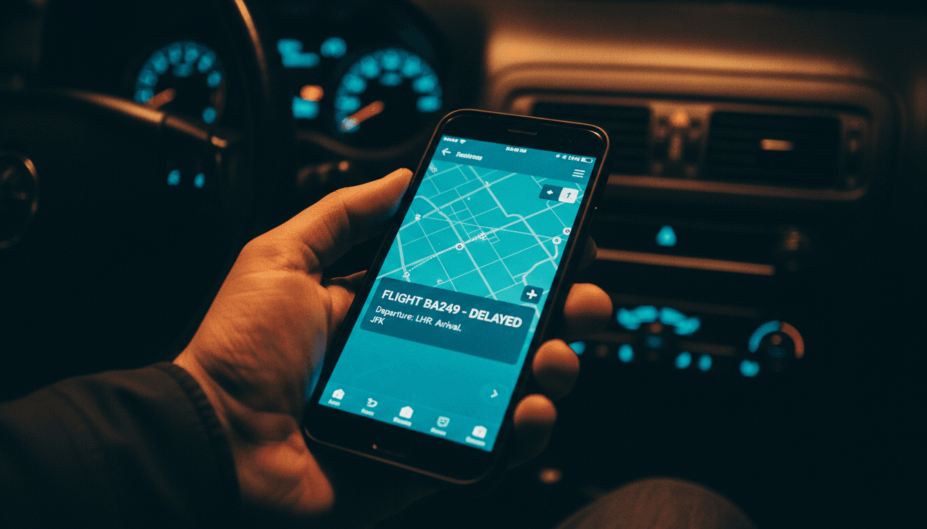 Flight tracking on smartphone
